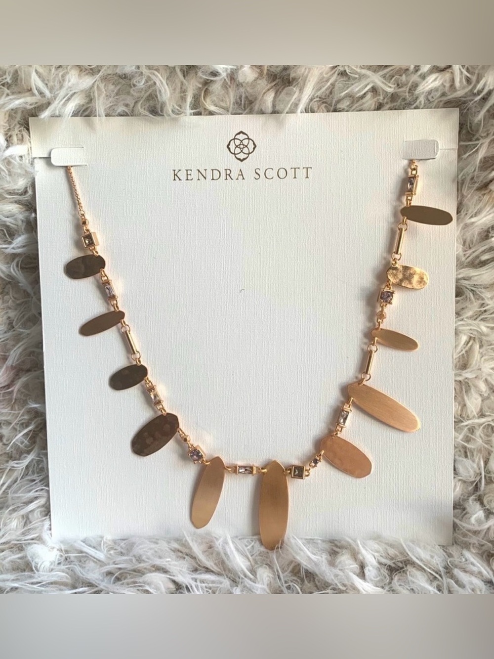 Kendra Scott Airella Adjustable Choker Necklace, featuring polished gold-tone - Picture 3 of 5